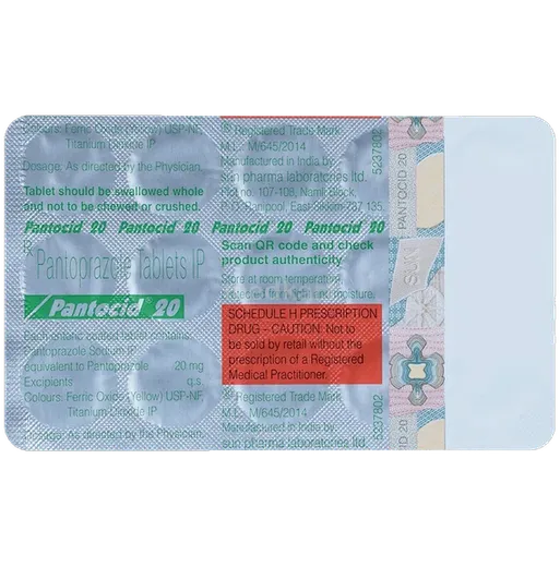 pantocid 20mg tablet 15's